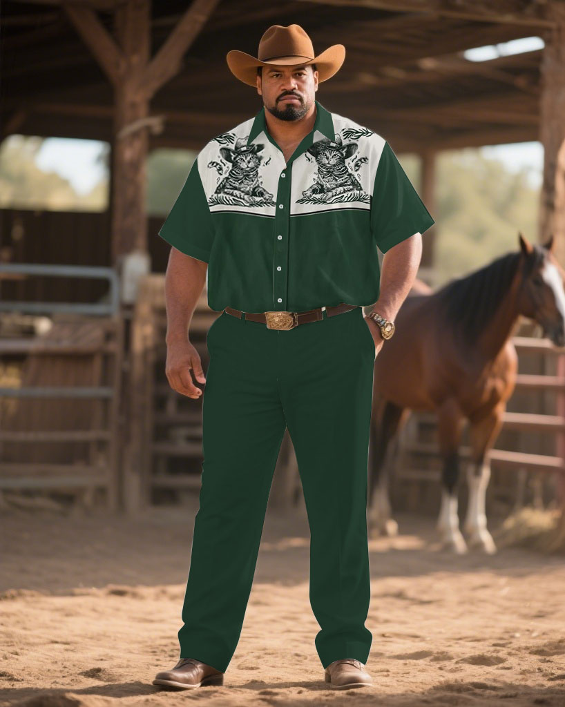 S-9XL Men's Western Cowboy Emb - Embroidery Print reseña y precio