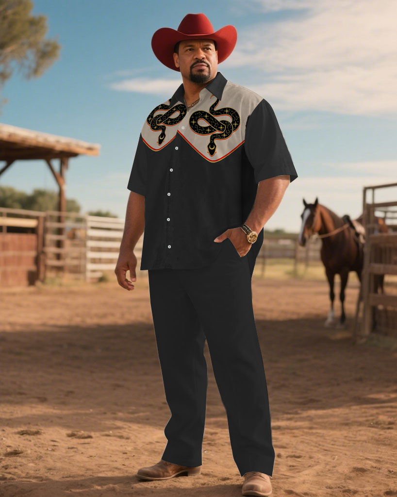 S-9XL Men's Western Cowboy Emb - Embroidery Print reseña y precio