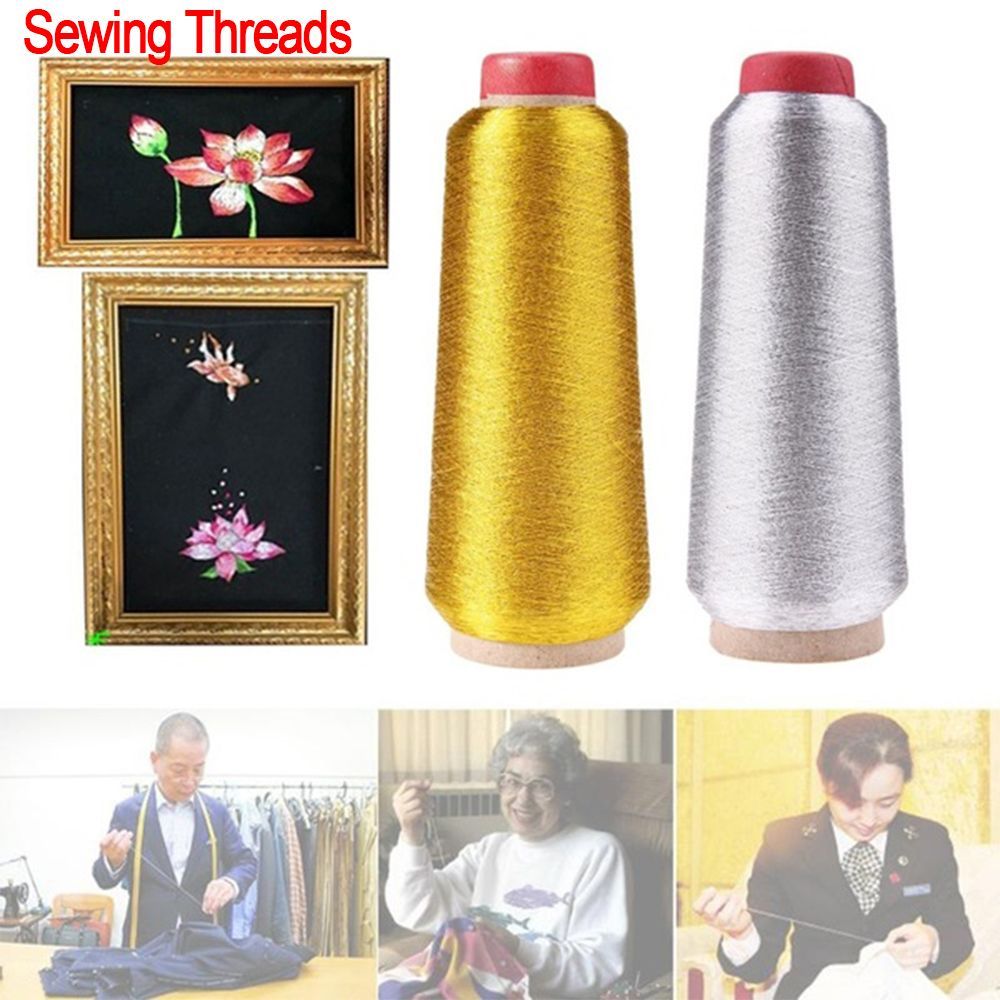 Gold/Silver Embroidery Threads - Embroidery Thread Yarn reseña y precio
