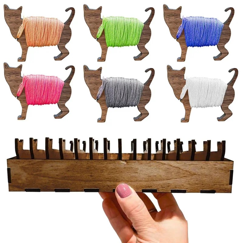 2026 Wooden Rabbit Spool Set w - Embroidery Rabbit reseña y precio
