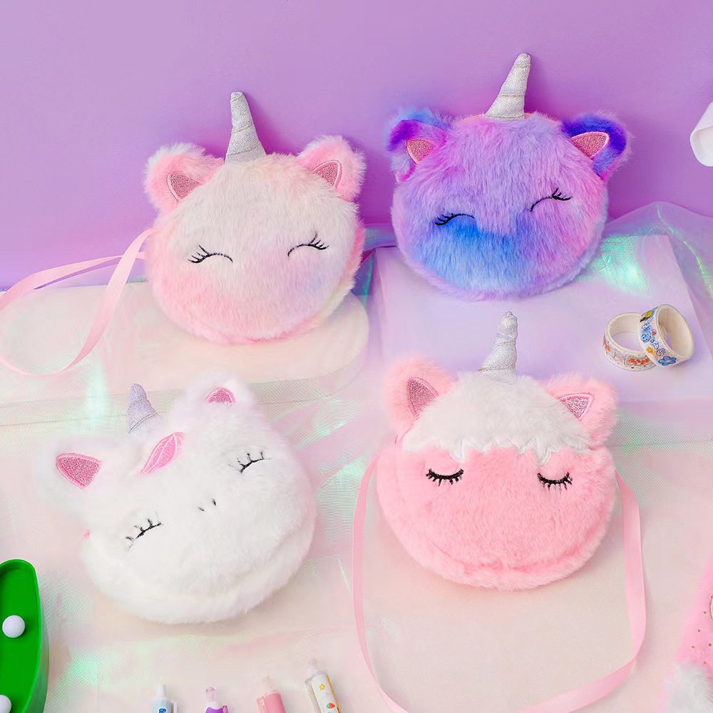 Kids Fashion Plush Shoulder Ba - Embroidery Wallet reseña y precio