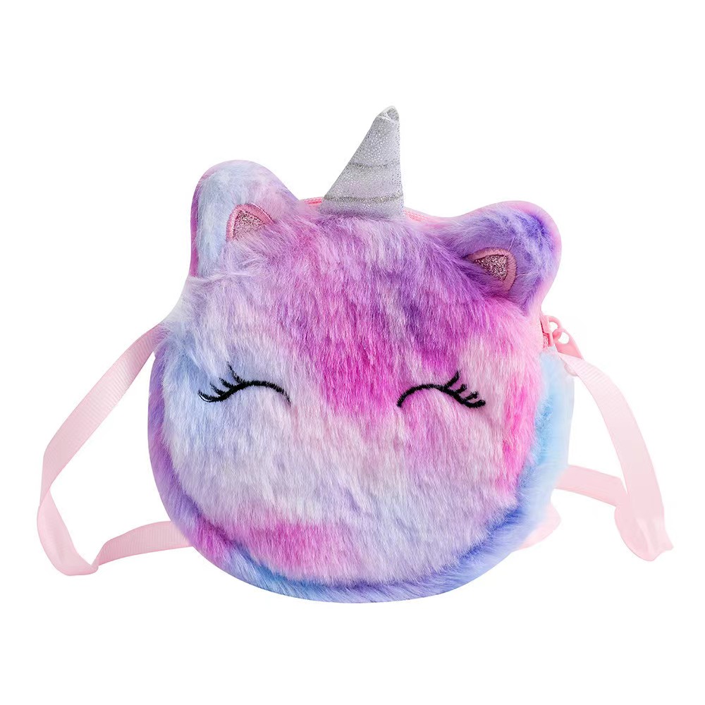 Kids Fashion Plush Shoulder Ba - Embroidery Wallet reseña y precio