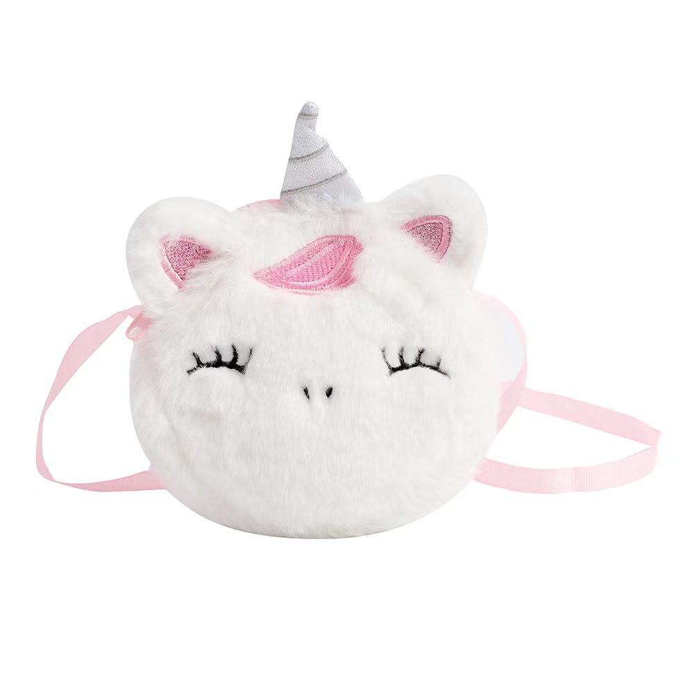 Kids Fashion Plush Shoulder Ba - Embroidery Wallet reseña y precio
