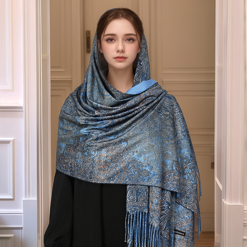 Luxury Paisley Pashmina Shawl  - Embroidery Hijab reseña y precio