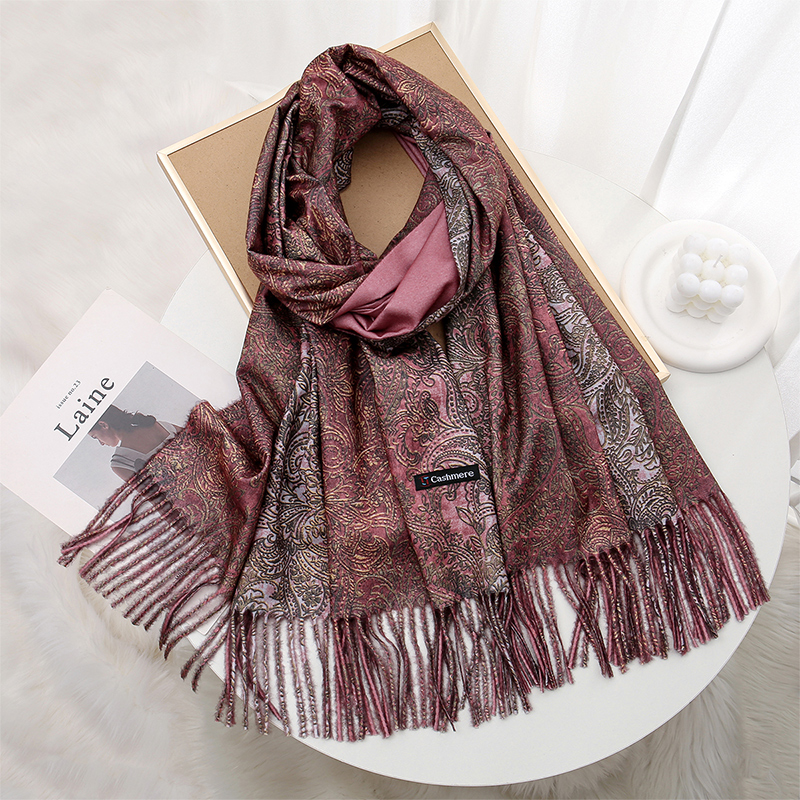 Luxury Paisley Pashmina Shawl  - Embroidery Hijab reseña y precio