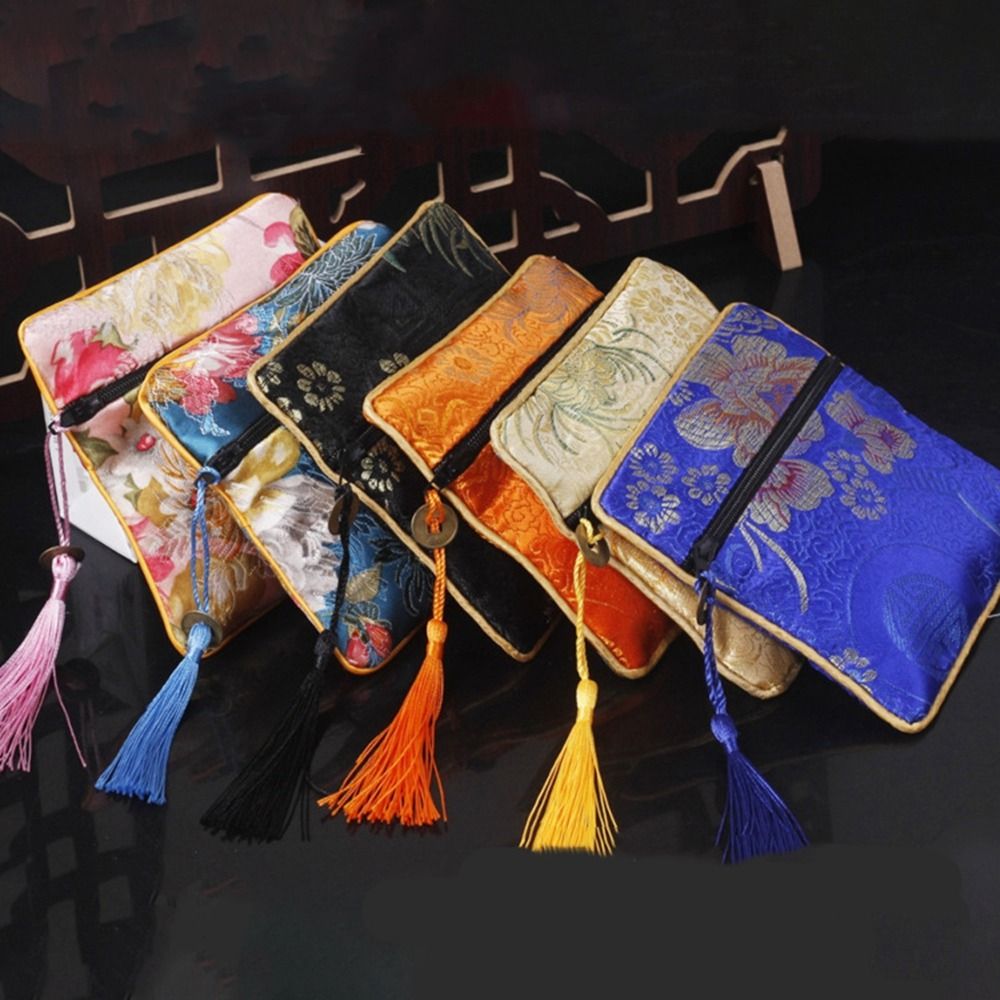 Cloth Embroidery Coin Pouch Fl - Embroidery Wallet reseña y precio