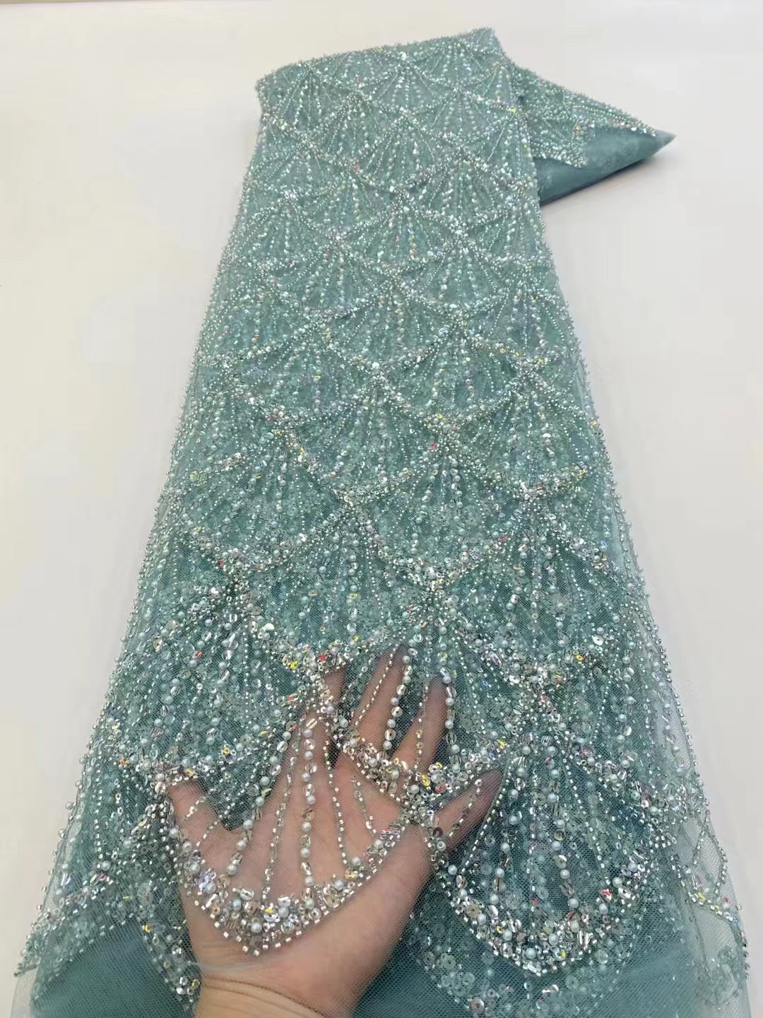 African Tulle Lace Fabric 2026 - Embroidery Net Dress reseña y precio