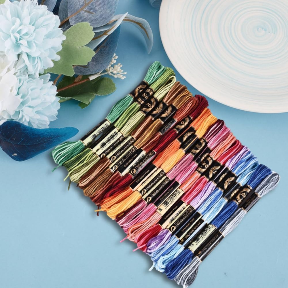 18 Skeins 6 Strands Colorful V - Embroidery Thread Yarn reseña y precio