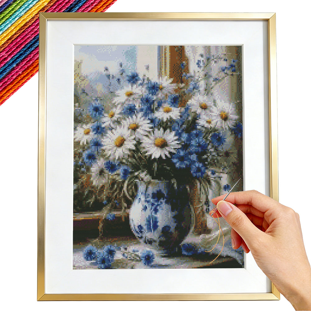 Cross Point Embroidery Daisy F - Embroidery Guide Paper reseña y precio