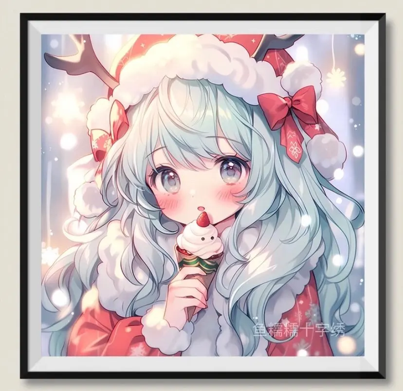 9ct 60x60cm Ice Cream Girl Emb - Embroidery Kurta Men reseña y precio