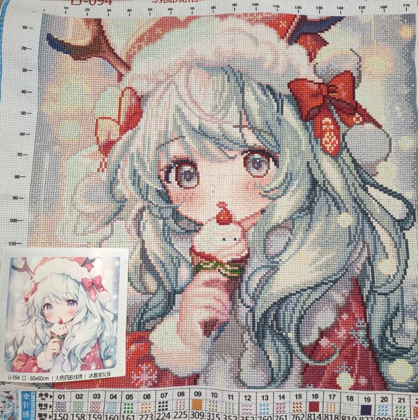 9ct 60x60cm Ice Cream Girl Emb - Embroidery Kurta Men reseña y precio