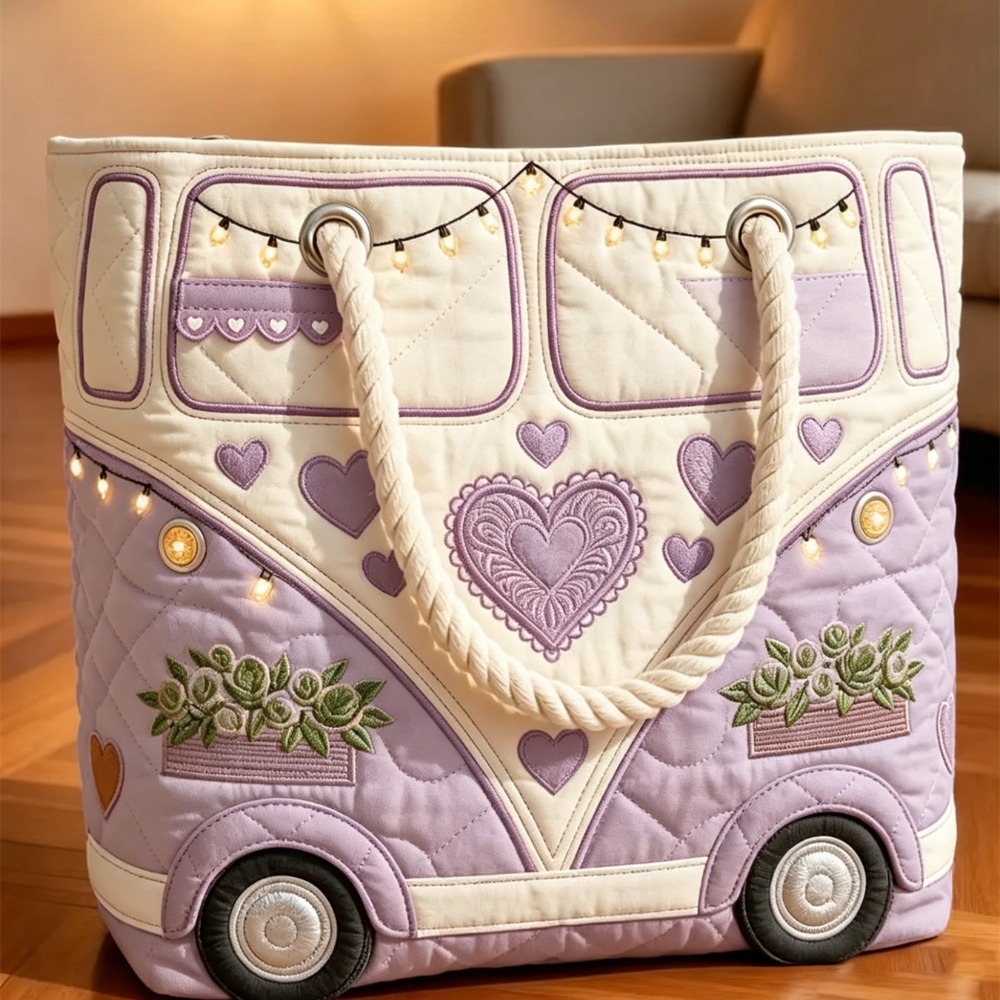 Women's Quilted Handbag, Light - Embroidery X Pattern reseña y precio