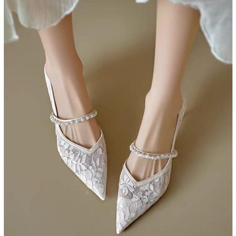 Sexy Lace Embroidery High Heel - Embroidery Lace reseña y precio