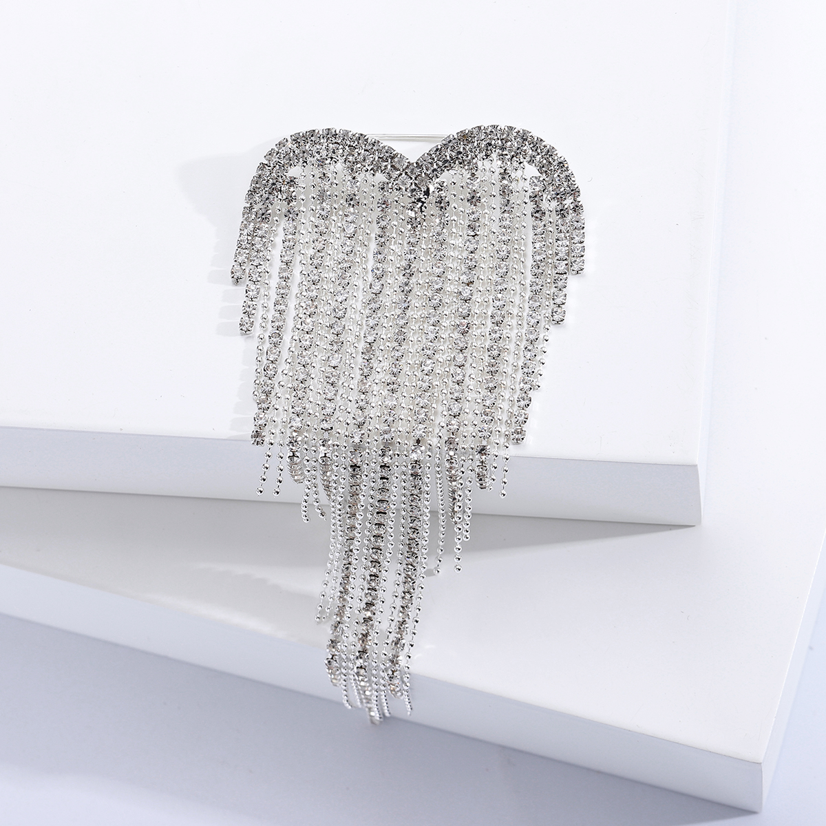 Stylish Rhinestone Love Brooch - Embroidery Wallet reseña y precio