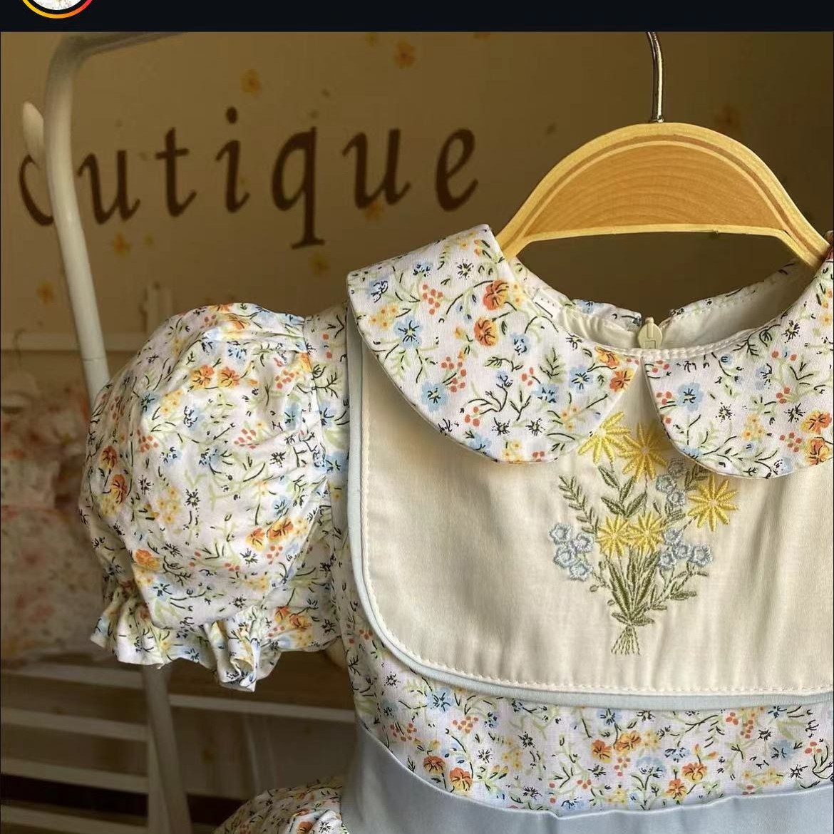 0-12Y Baby Girl Summer Flower  - Embroidery Yellow Dress reseña y precio