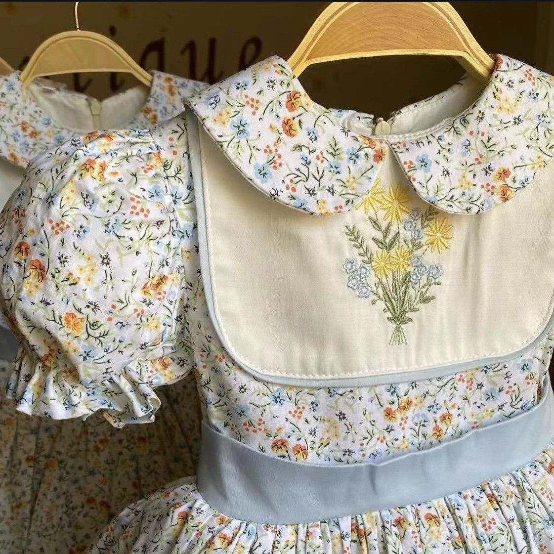 0-12Y Baby Girl Summer Flower  - Embroidery Yellow Dress reseña y precio