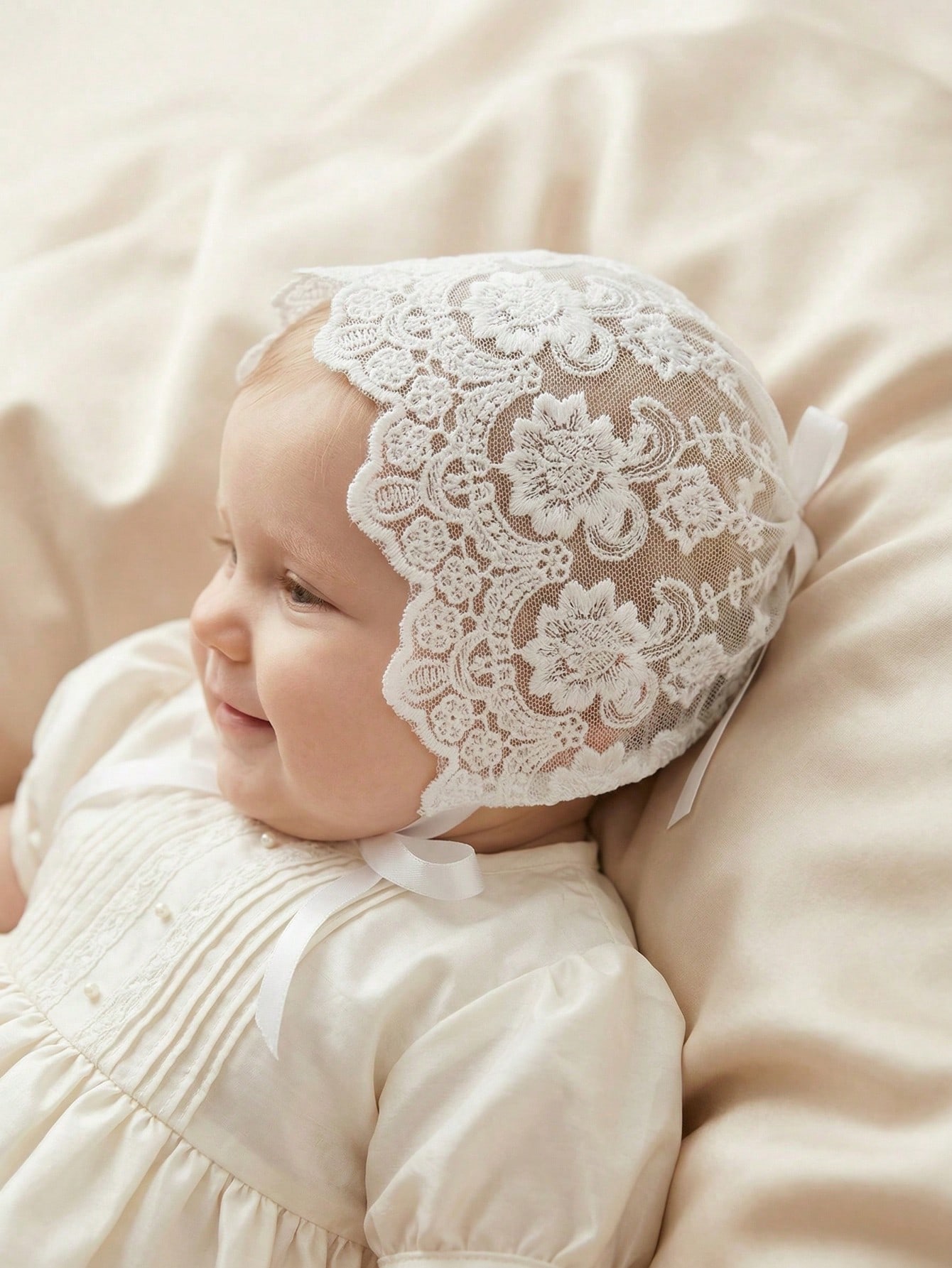 Baby Lace Brim Headband Hat He - Embroidery Lace reseña y precio