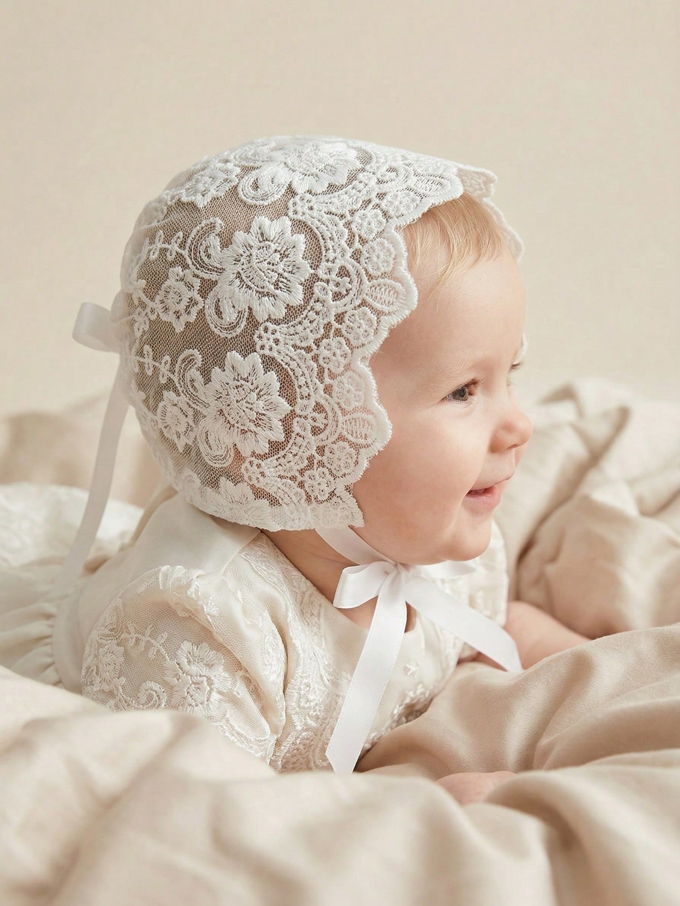 Baby Lace Brim Headband Hat He - Embroidery Lace reseña y precio