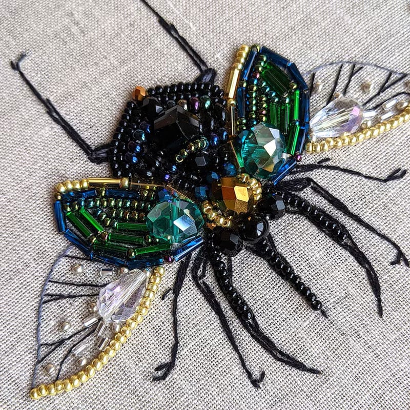Insect Bead Embroidery DIY Cra - Embroidery Workshop reseña y precio