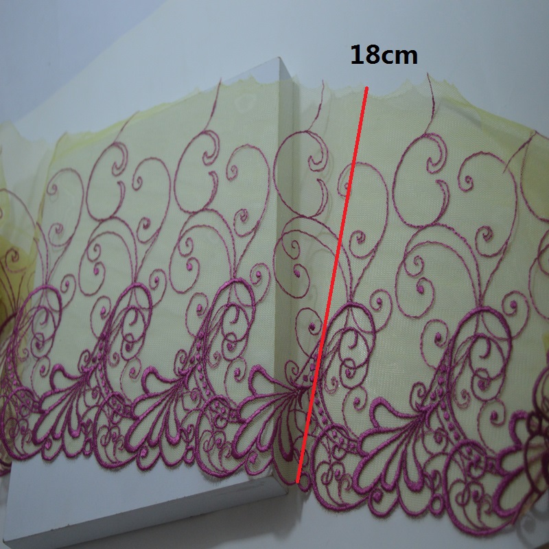 2Yards/Lot 18Cm Wide Yellow Or - Embroidery Yellow Dress reseña y precio
