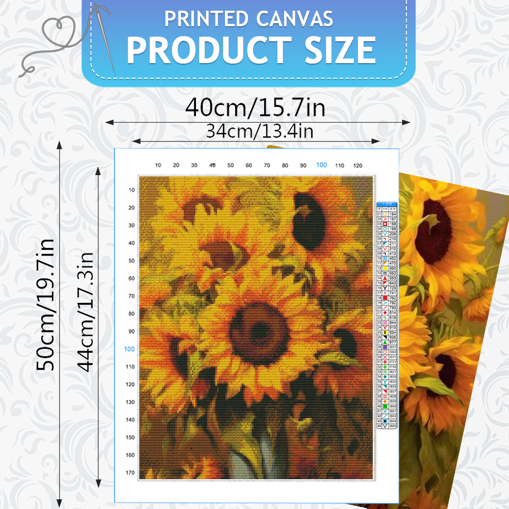 HUACAN Embroidery Packages Sun - Embroidery Guide Paper reseña y precio