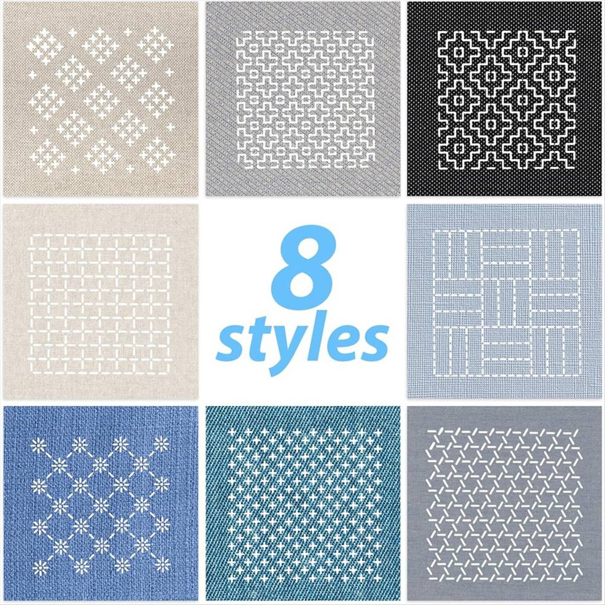 BHBL 24Pcs Plastic -Stencil Ki - Embroidery X Pattern reseña y precio