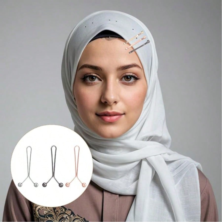 12pcs Women's Scarf Clips Hija - Embroidery Hijab reseña y precio