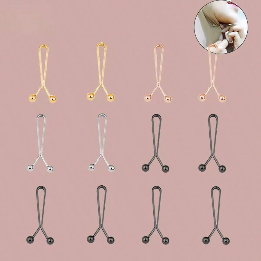 12pcs Women's Scarf Clips Hija - Embroidery Hijab reseña y precio