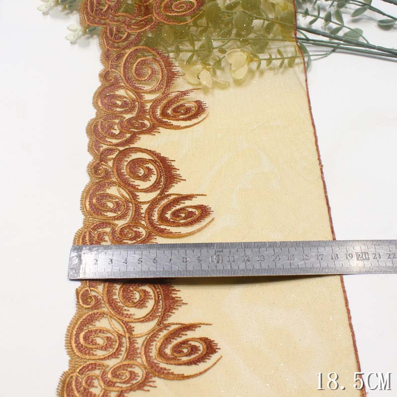 28Yards Embroidery Lace Fabric - Embroidery Yellow Dress reseña y precio