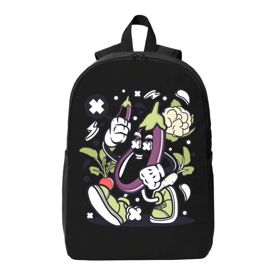 Funny Cartoon Vegetable Print  - Embroidery Print reseña y precio