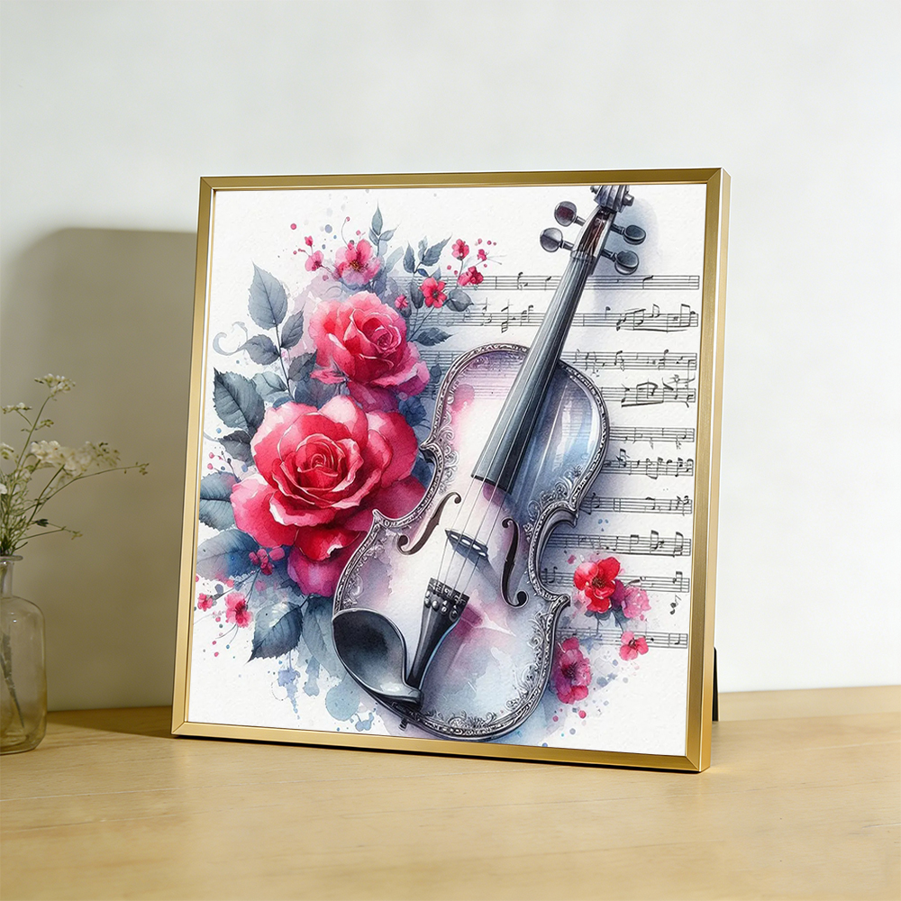 Cross Point Embroidery Violin  - Embroidery Guide Paper reseña y precio
