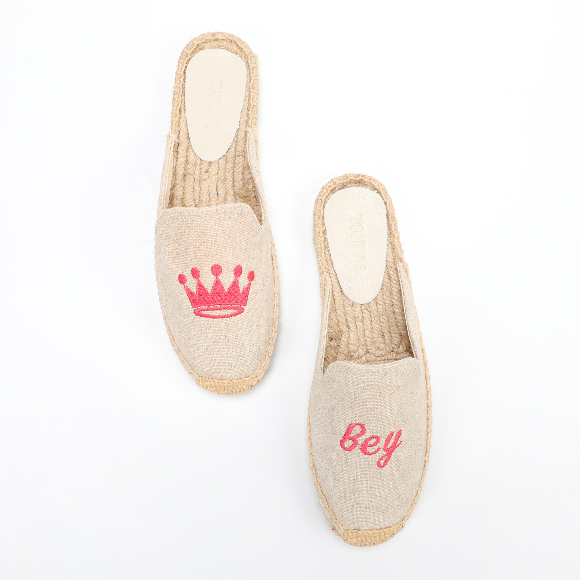 Women Floral Embroidered Espad - Embroidery Print reseña y precio