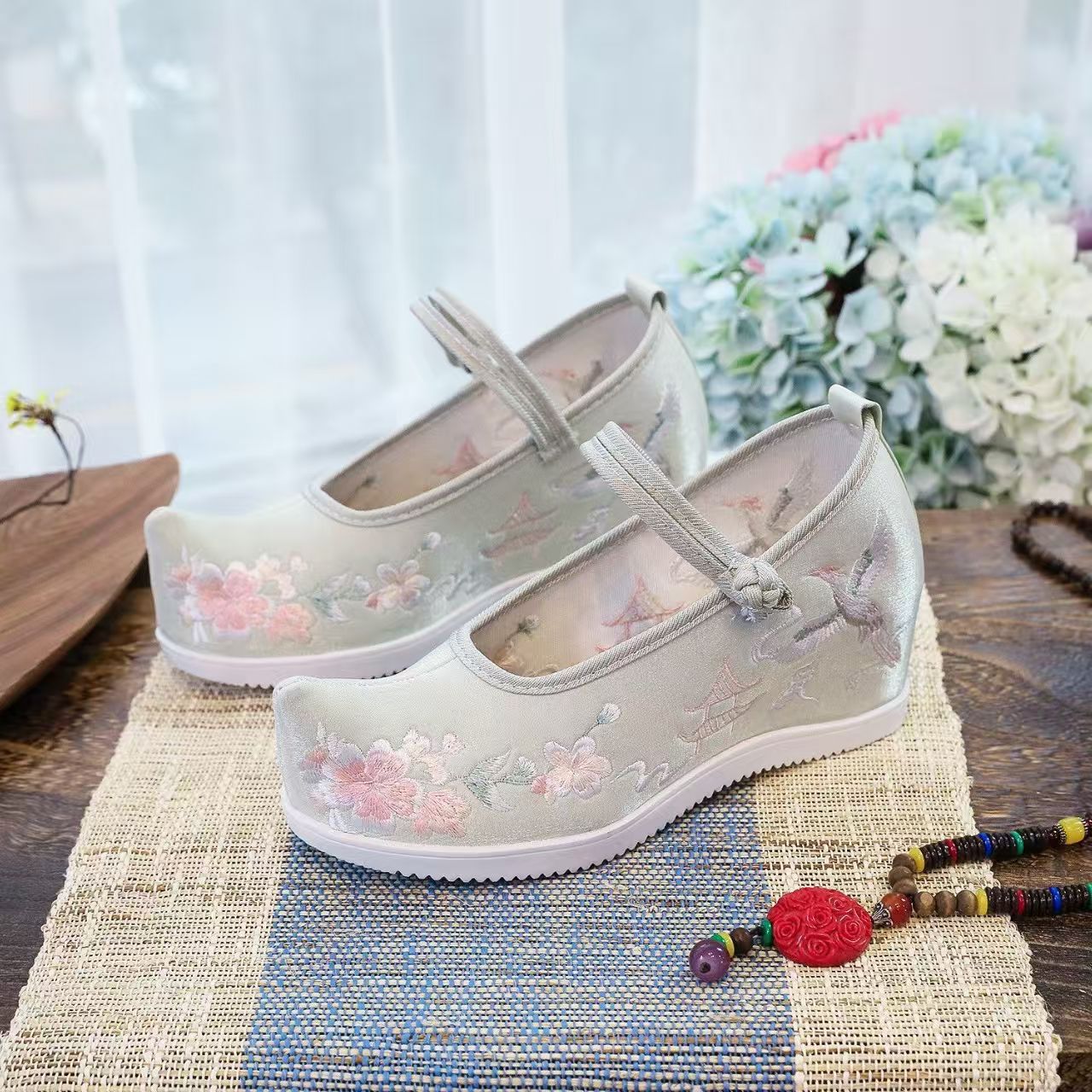 Women Increased Internal Embro - Embroidery Shoes reseña y precio
