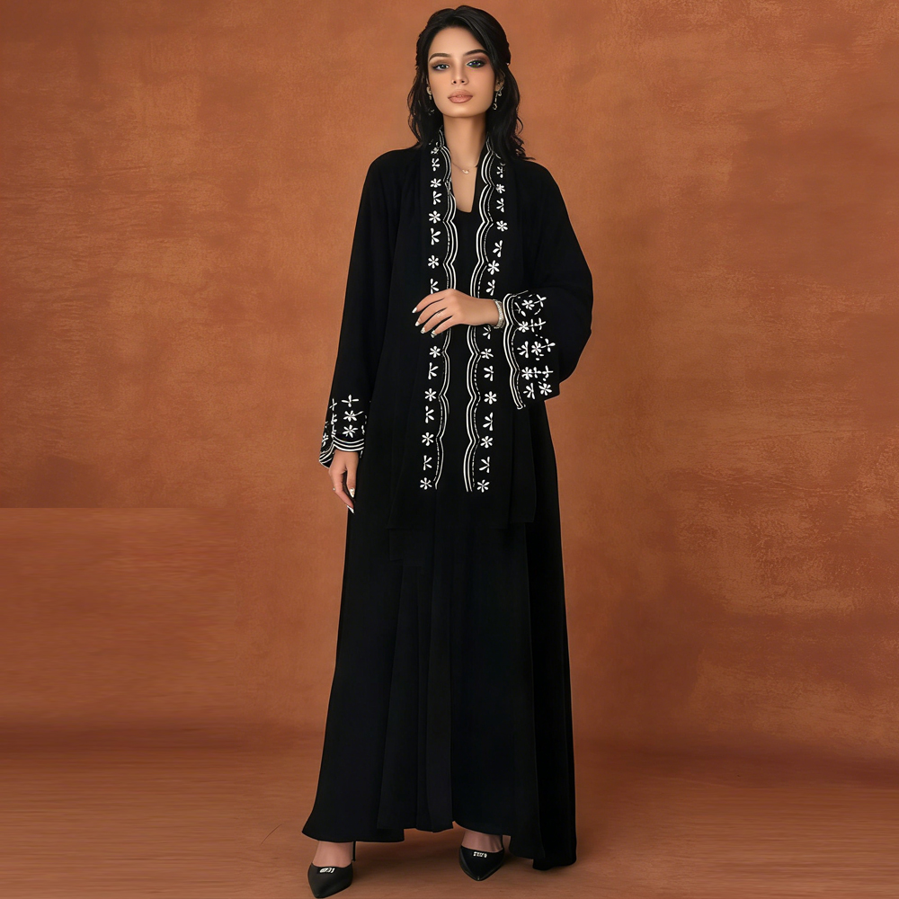 Ramadan Embroidery Cardigan Mo - Embroidery Hijab reseña y precio