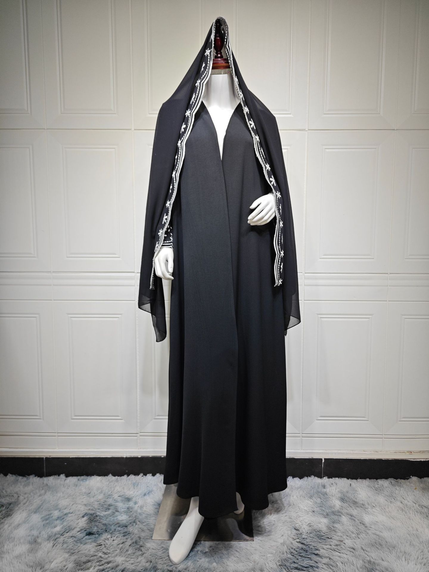 Ramadan Embroidery Cardigan Mo - Embroidery Hijab reseña y precio