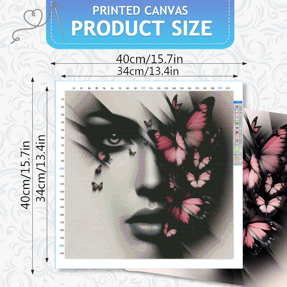 HUACAN Cross Embroidery Sets W - Embroidery Guide Paper reseña y precio