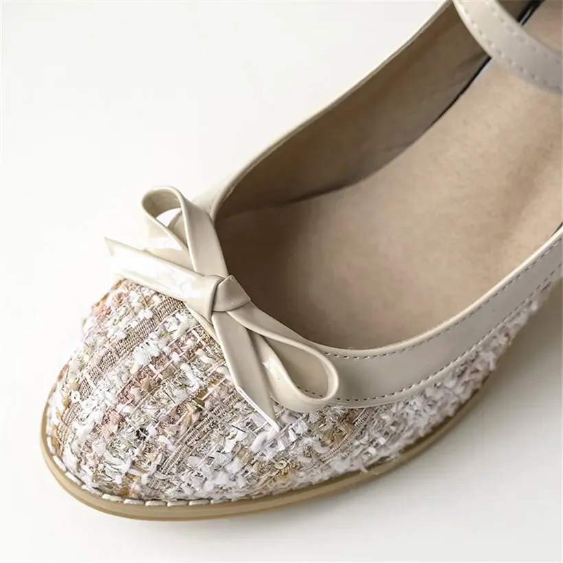 Plus Size Sweet Bowknot Mary J - Embroidery Garments reseña y precio