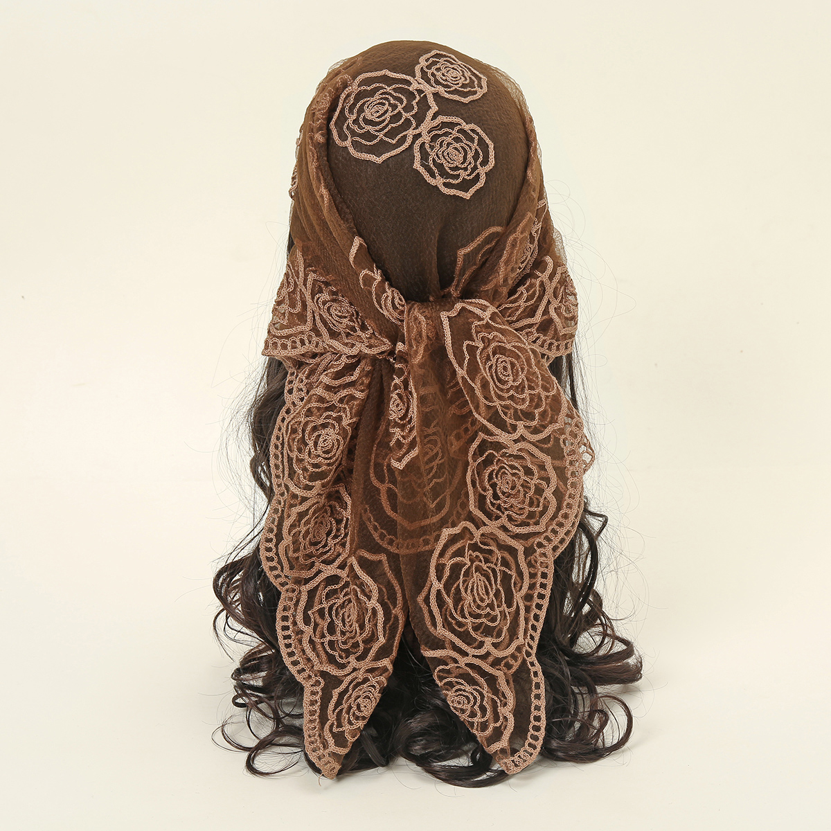 80*80cm Lace Square Bandanas S - Embroidery Hijab reseña y precio