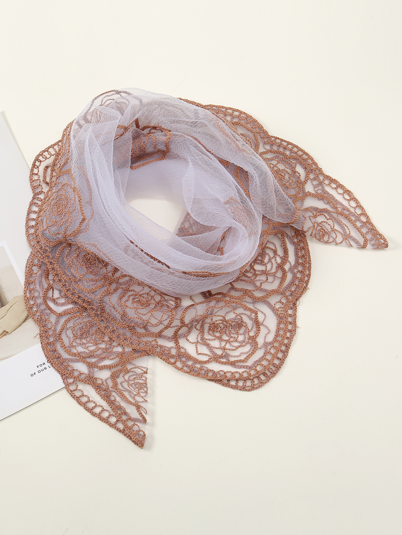 80*80cm Lace Square Bandanas S - Embroidery Hijab reseña y precio