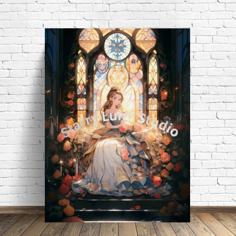 Cute Cinderella Castle 5D Full - Embroidery Flower reseña y precio