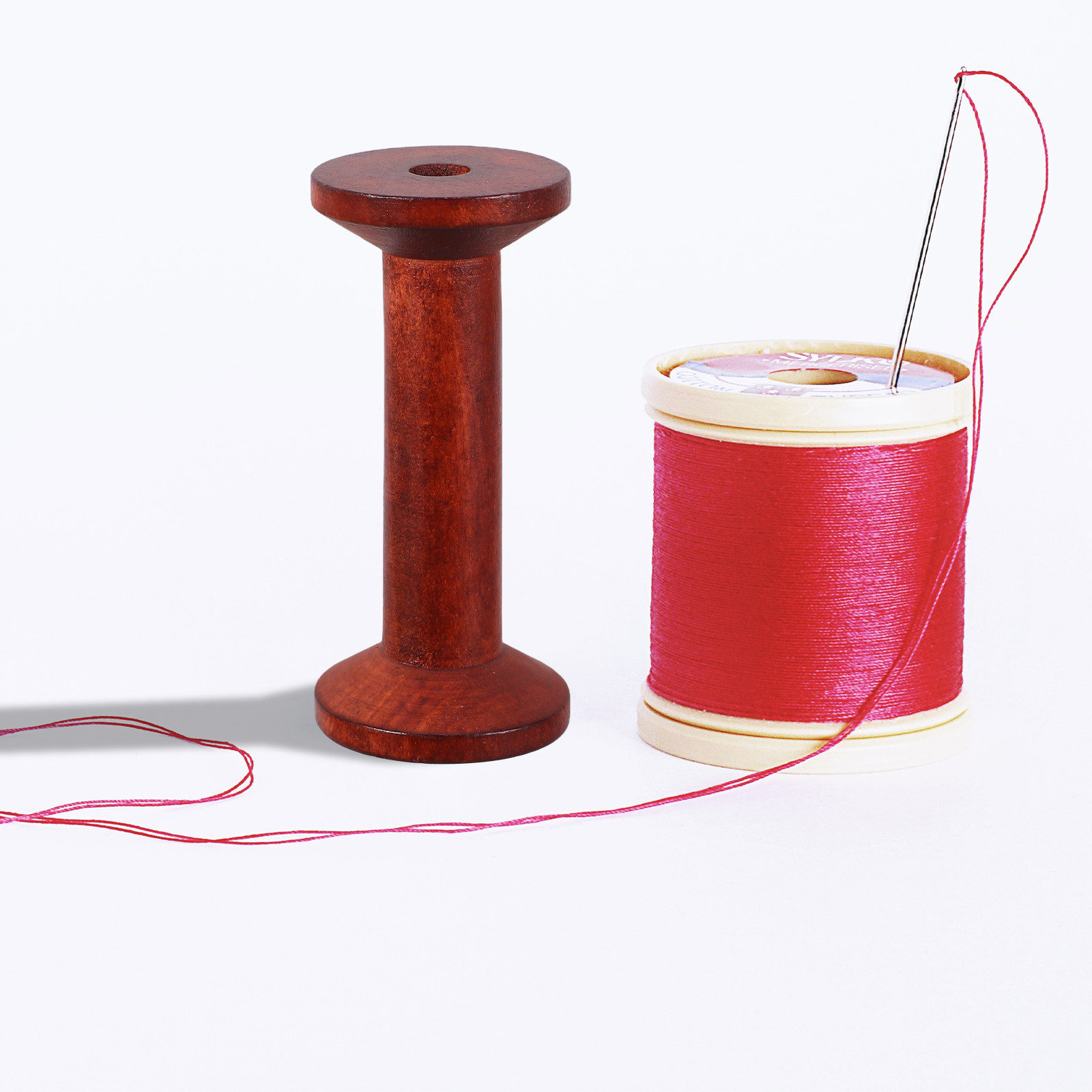 6Pcs Wooden Empty Spools for C - Embroidery Thread Yarn reseña y precio