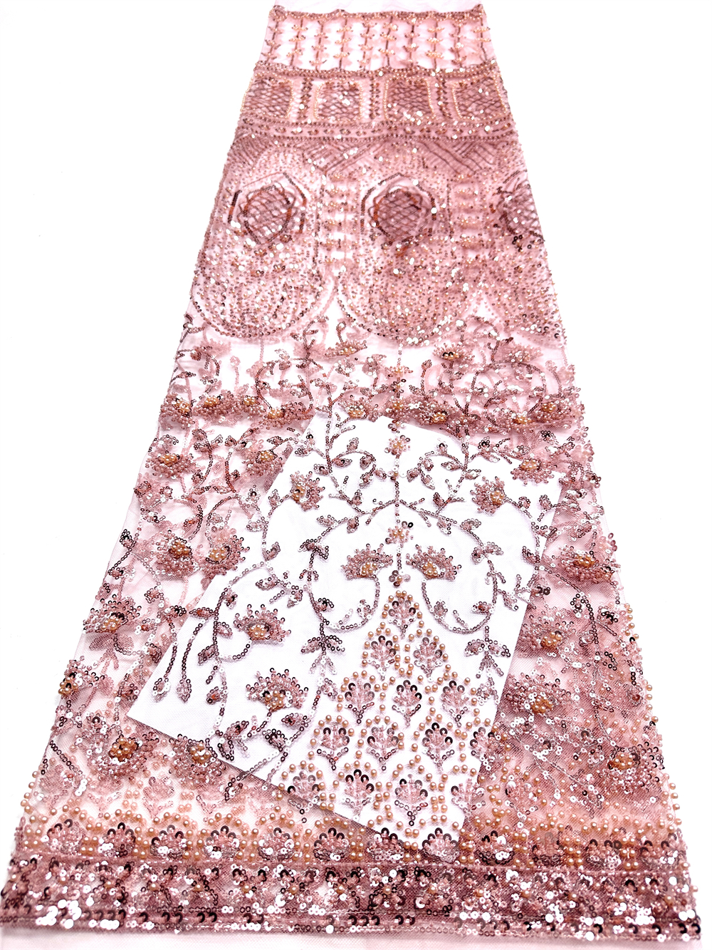 Luxury African Sequins Green B - Embroidery Net Dress reseña y precio