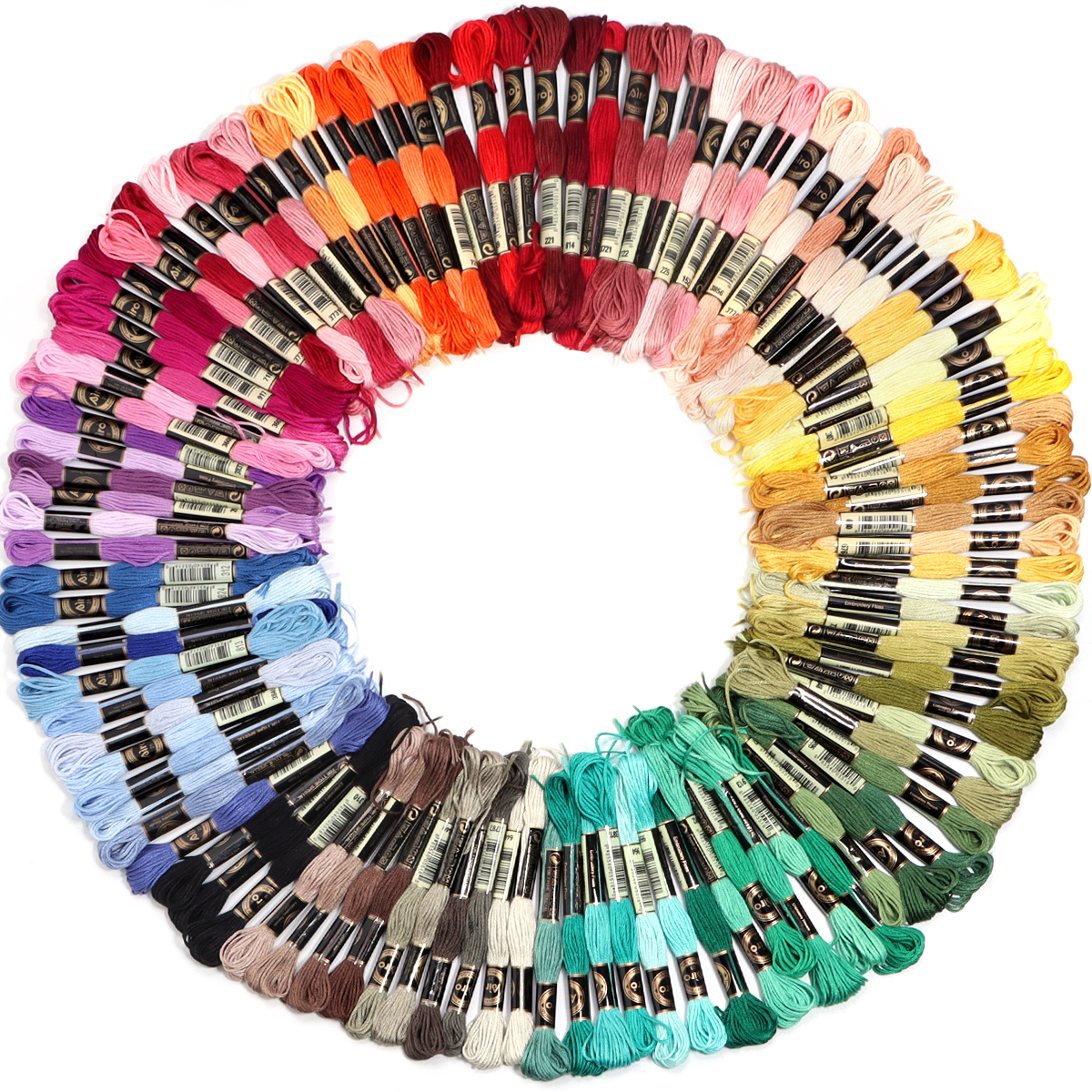 6Pcs/Lot Multicolor Polyester  - Embroidery Garments reseña y precio