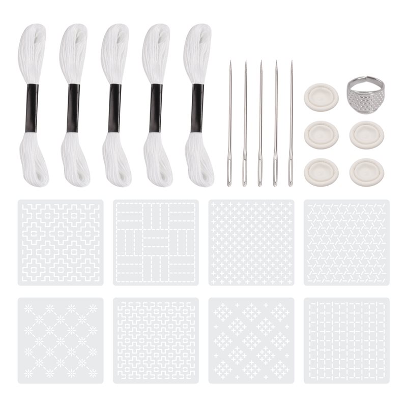 2025 Trend Sashiko-Stencil Kit - Embroidery X Pattern reseña y precio