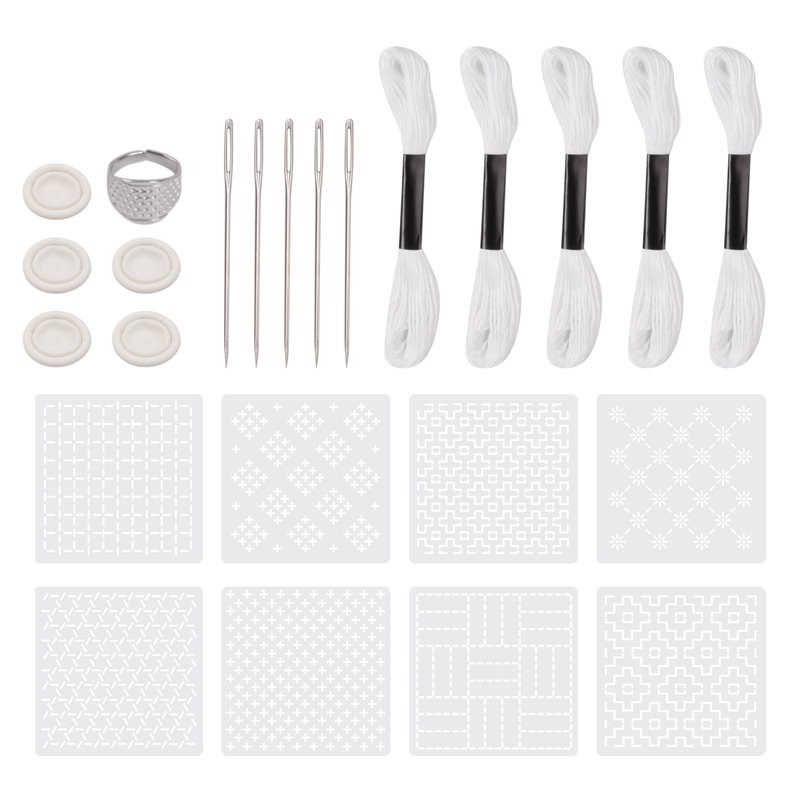 2025 Trend Sashiko-Stencil Kit - Embroidery X Pattern reseña y precio