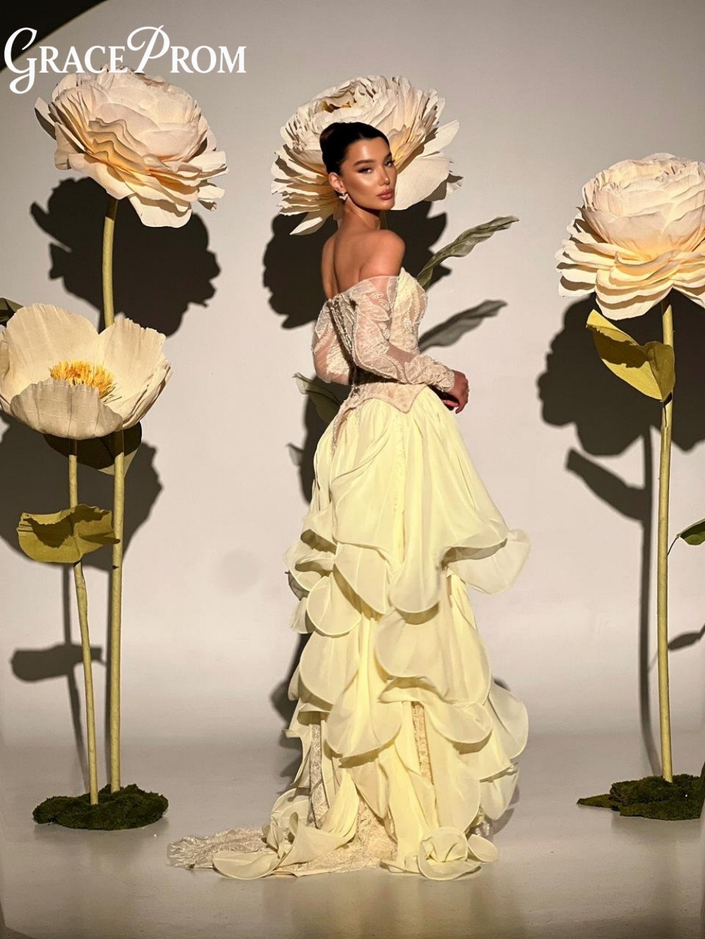 Exquisite Butter Yellow Prom D - Embroidery Yellow Dress reseña y precio