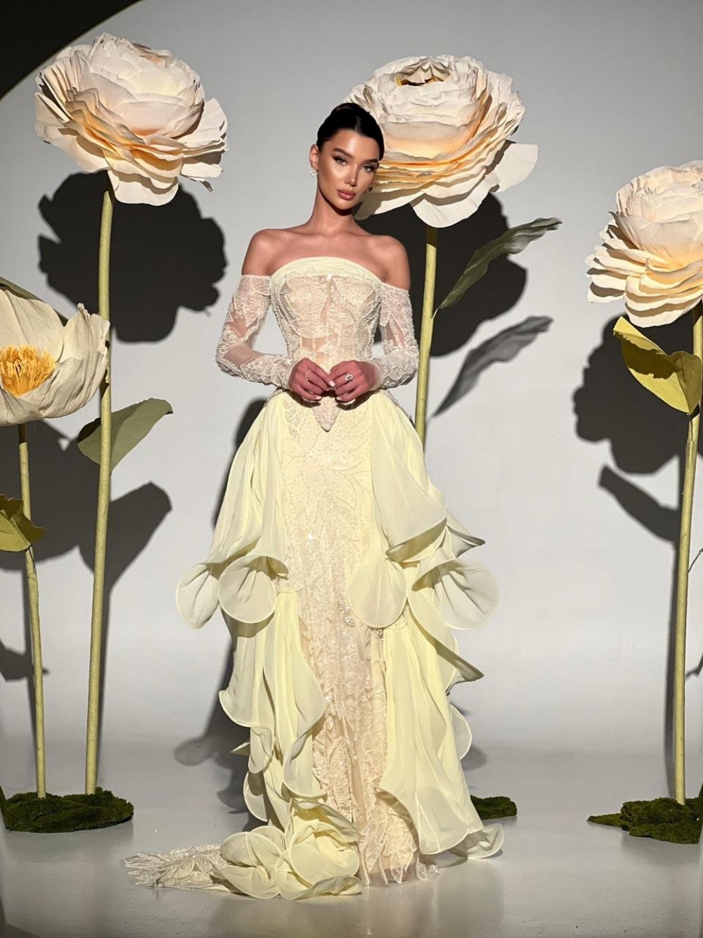 Exquisite Butter Yellow Prom D - Embroidery Yellow Dress reseña y precio