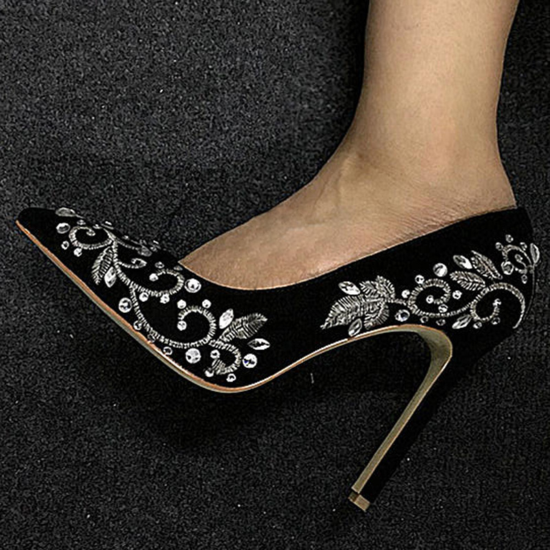 Bling Rhinestone Gold Silver F - Embroidery Flower reseña y precio