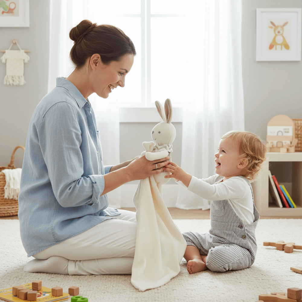 Square Shape Baby Rabbit Comfo - Embroidery Rabbit reseña y precio