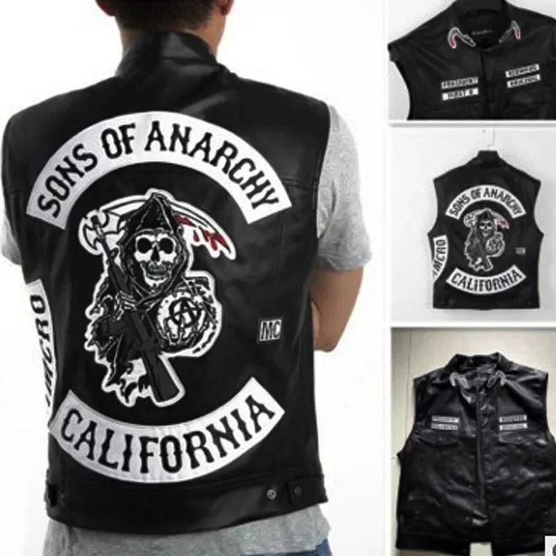 3.a;6\m/Leather Men Motorcycle - Embroidery Garments reseña y precio